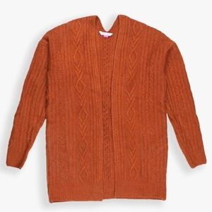 Ruffle butts ladies cable knit sweater NWT